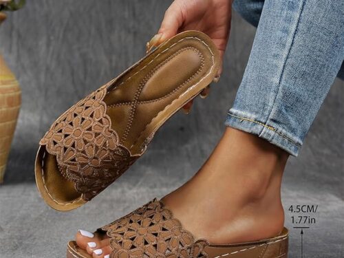 Hot Special Discount 70% OFF💥Breathable orthopedic open-toe slippers for women, with soft cushioning. Arch support